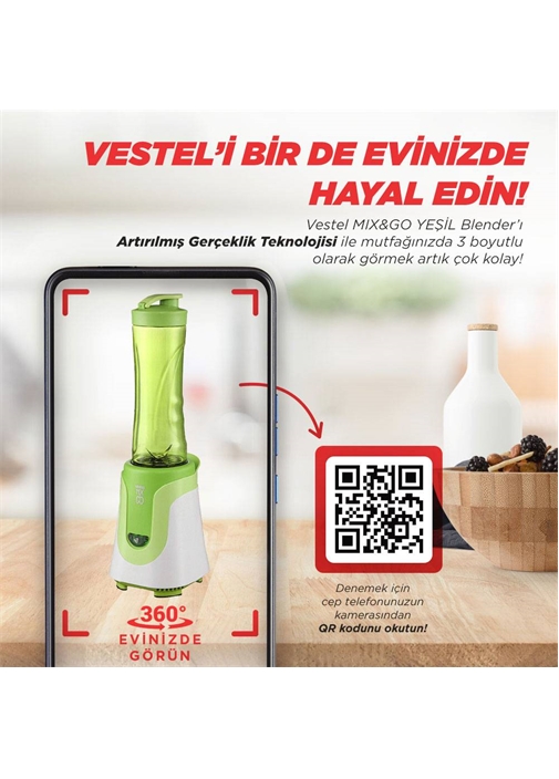 VESTEL MIX & GO YESIL BLENDER