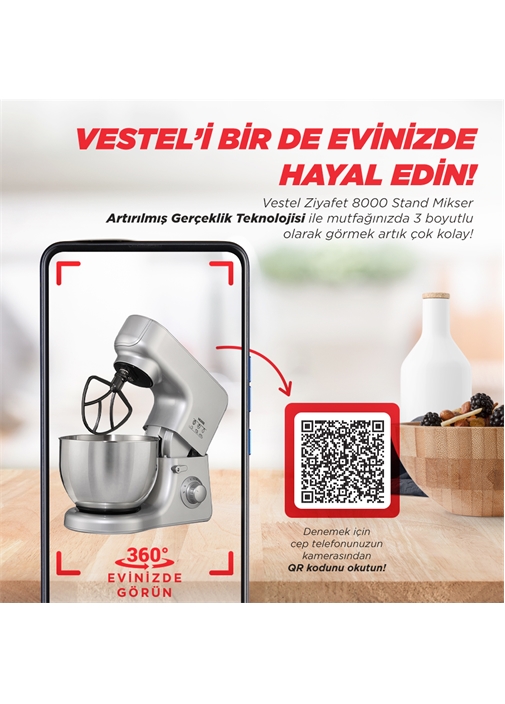 Vestel Ziyafet 8000 Stand Mikser