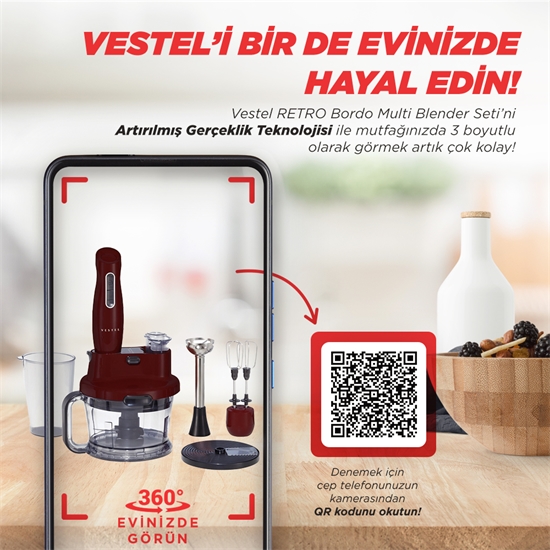 Vestel RETRO Bordo Multi Blender Seti