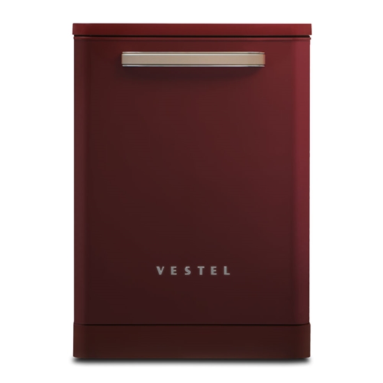 Vestel BM 5001 Retro Bordo 5 Programlı Bulaşık Makinesi