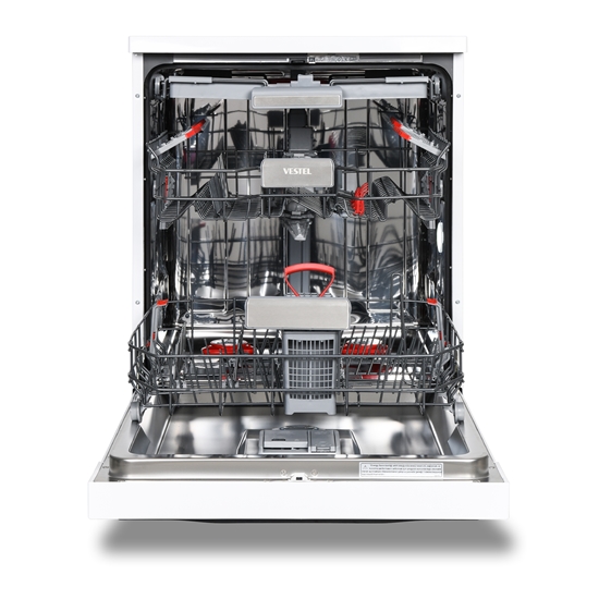 Vestel BM 8402 GI Pro  WIFI 8 Programlı Bulaşık Makinesi