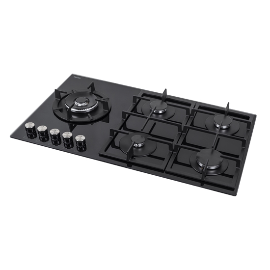 Vestel AO-91159 YS-DW 90 cm 5 Gözü Gazlı (1 Gözü Wok'lu) Ankastre Ocak