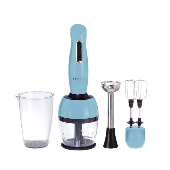 Vestel RETRO Düş Mavisi EL Blender Seti 