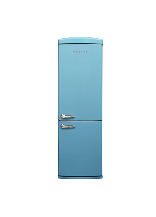 Vestel RETRO NFK37101 DÜŞ MAVİSİ No-Frost Buzdolabı 