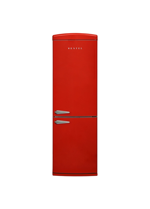 Vestel RETRO NFK37201 Kırmızı 330 Lt No-Frost Buzdolabı