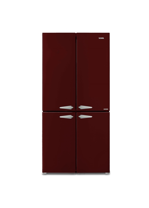 Vestel RETRO FD56001 Bordo 487 Lt Gardırop Tipi Buzdolabı