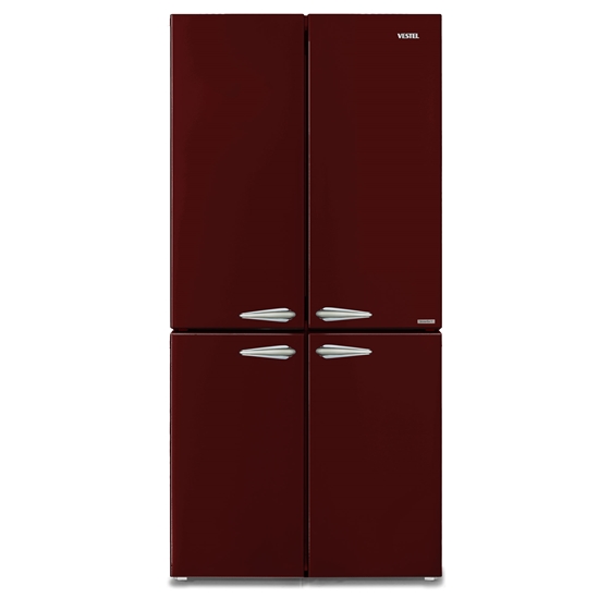 Vestel RETRO FD56001 Bordo 487 Lt Gardırop Tipi Buzdolabı