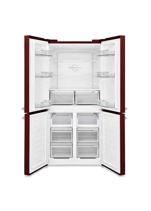 Vestel RETRO FD56001 Bordo 487 Lt Gardırop Tipi Buzdolabı