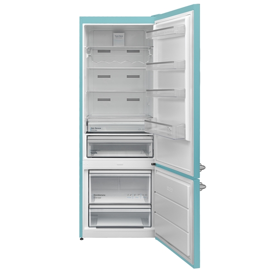 Vestel RETRO NFK52001 Düş Mavisi 471 Lt No-Frost Buzdolabı