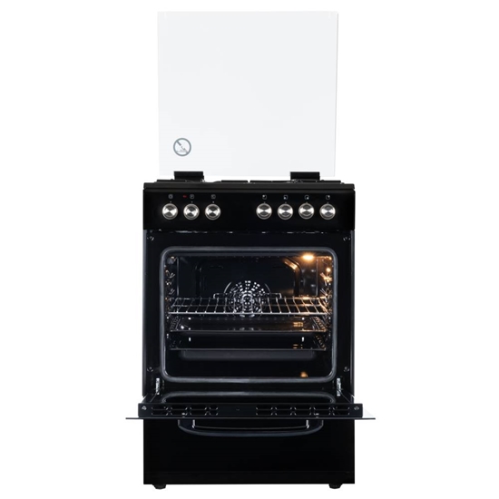 Vestel SF 8400 Retro Siyah 4 Gözü Gazlı A Enerji Sınıfı Solo Fırın 